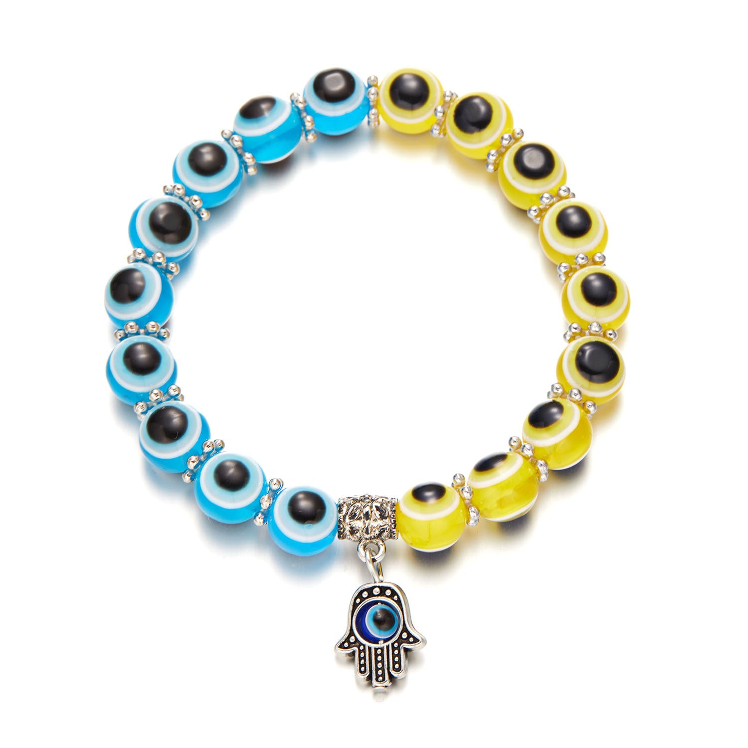 Wholesale Devil Eye Colorful Beaded Bracelet